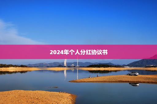 2024年个人分红协议书