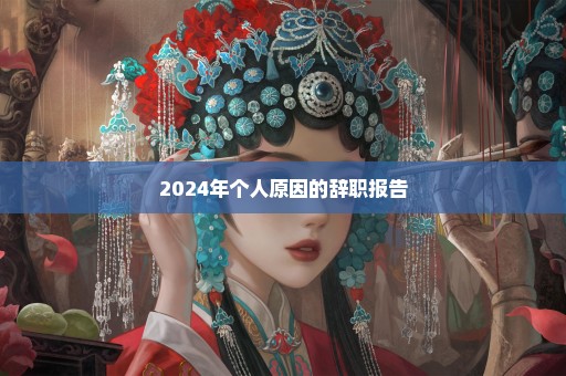 2024年个人原因的辞职报告