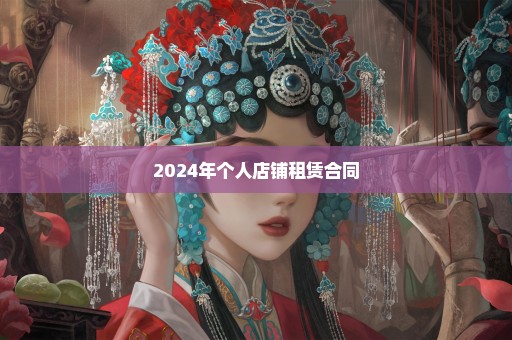 2024年个人店铺租赁合同