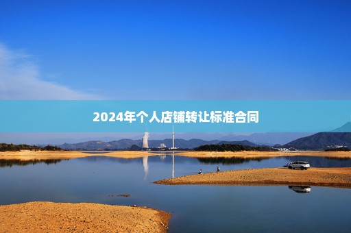 2024年个人店铺转让标准合同