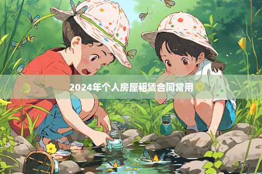 2024年个人房屋租赁合同常用