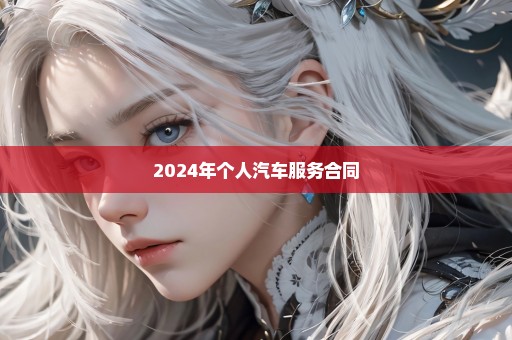 2024年个人汽车服务合同