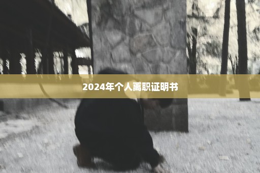 2024年个人离职证明书