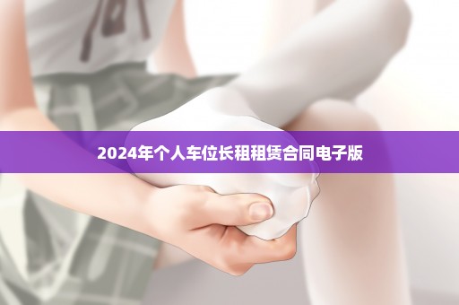 2024年个人车位长租租赁合同电子版