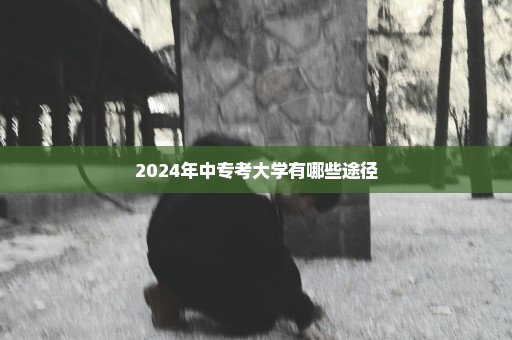 2024年中专考大学有哪些途径