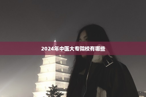 2024年中医大专院校有哪些