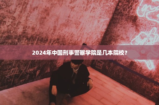 2024年中国刑事警察学院是几本院校？