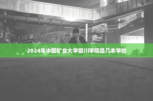 2024年中国矿业大学银川学院是几本学校