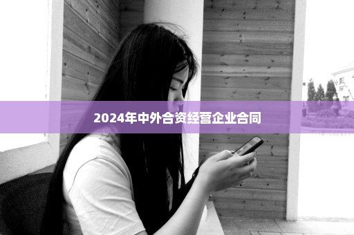 2024年中外合资经营企业合同