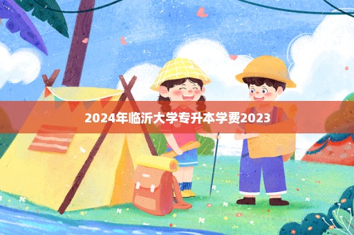 2024年临沂大学专升本学费2023