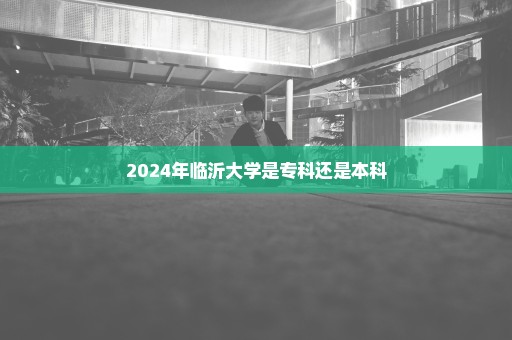 2024年临沂大学是专科还是本科