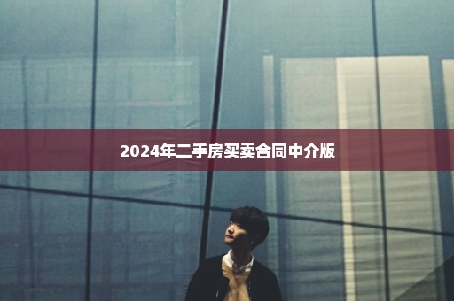 2024年二手房买卖合同中介版