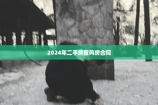 2024年二手房屋购房合同