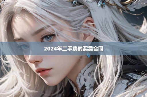 2024年二手房的买卖合同