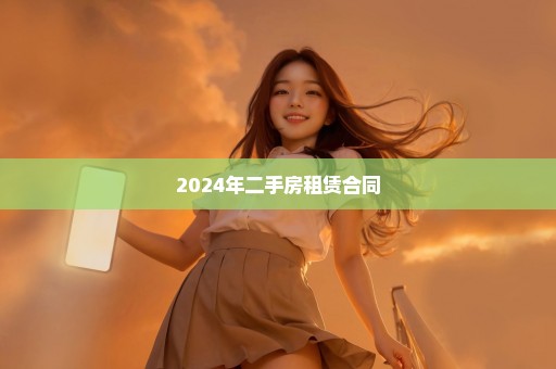 2024年二手房租赁合同