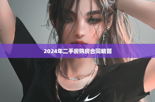 2024年二手房购房合同精简