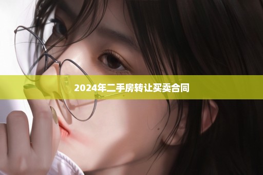 2024年二手房转让买卖合同