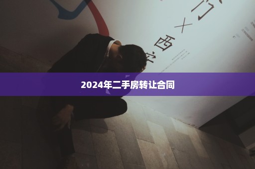 2024年二手房转让合同