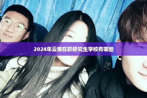 2024年云南在职研究生学校有哪些