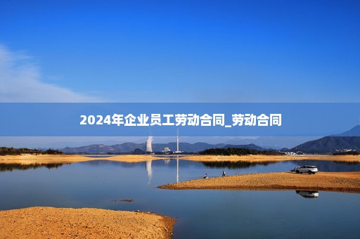 2024年企业员工劳动合同_劳动合同