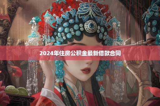 2024年住房公积金最新借款合同