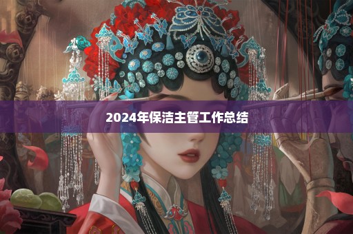 2024年保洁主管工作总结