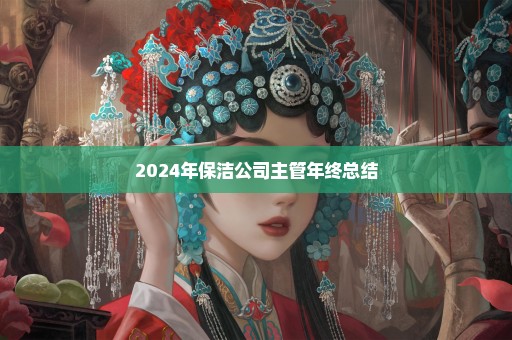 2024年保洁公司主管年终总结