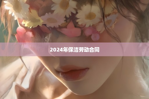 2024年保洁劳动合同