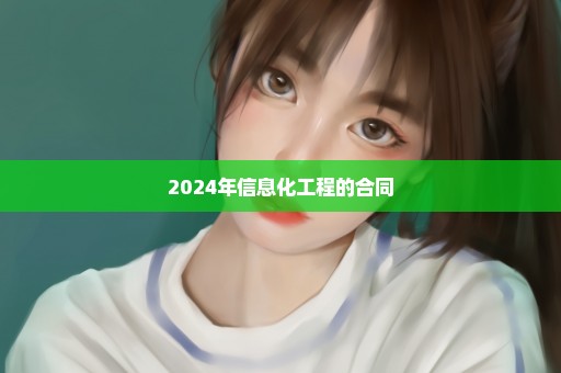 2024年信息化工程的合同