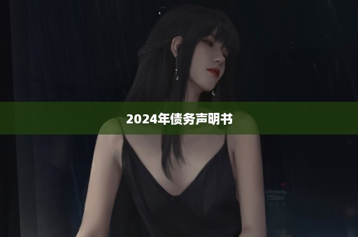 2024年债务声明书