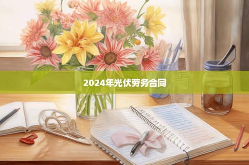 2024年光伏劳务合同