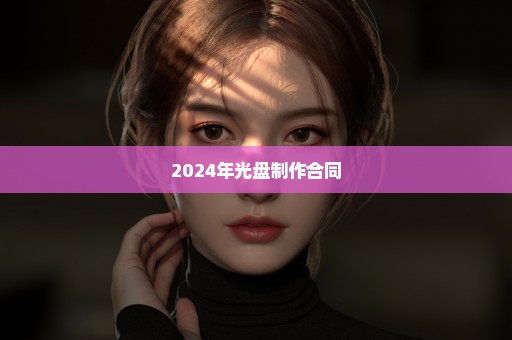 2024年光盘制作合同