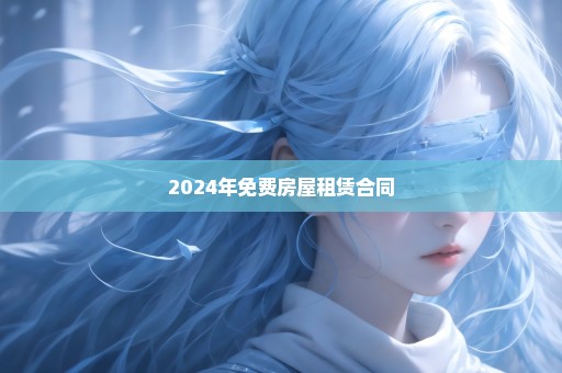 2024年免费房屋租赁合同