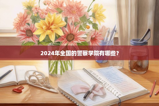 2024年全国的警察学院有哪些？