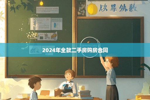 2024年全款二手房购房合同