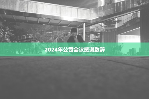 2024年公司会议感谢致辞