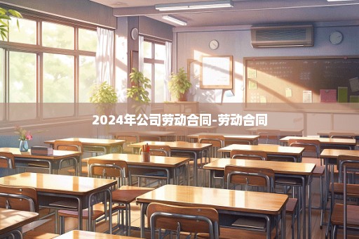 2024年公司劳动合同-劳动合同