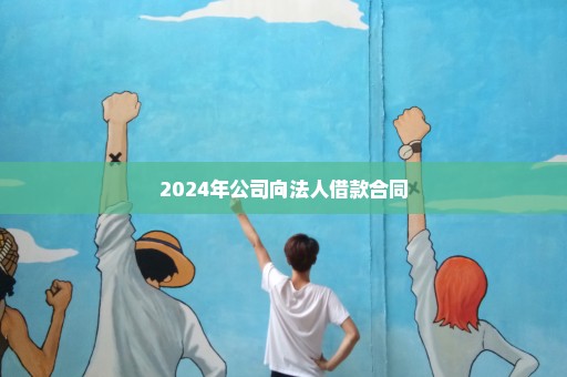 2024年公司向法人借款合同