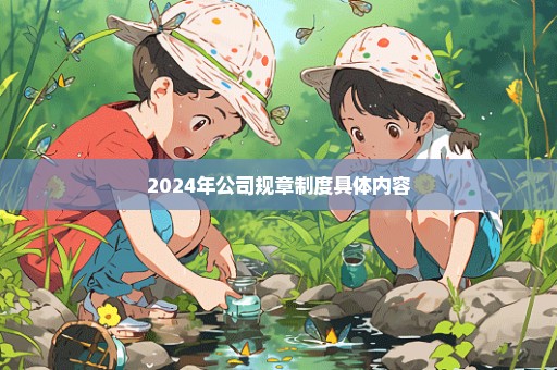 2024年公司规章制度具体内容