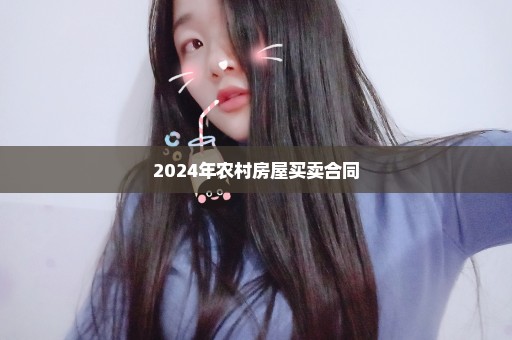 2024年农村房屋买卖合同