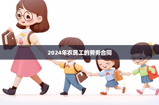 2024年农民工的劳务合同