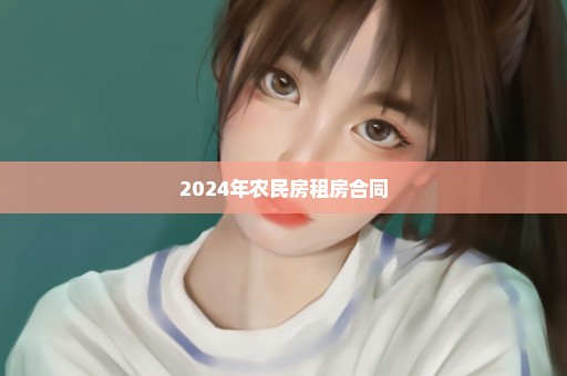 2024年农民房租房合同