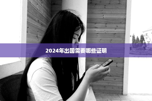 2024年出国需要哪些证明