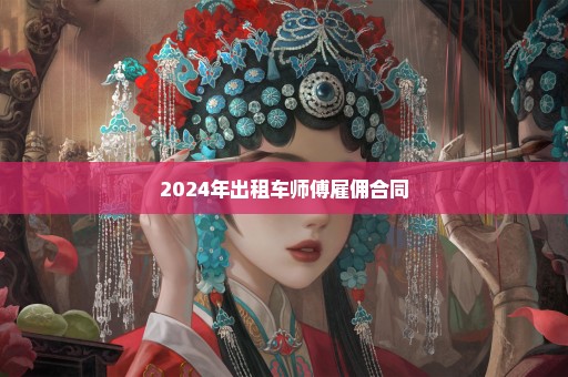 2024年出租车师傅雇佣合同