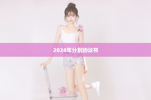 2024年分割协议书