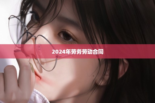 2024年劳务劳动合同