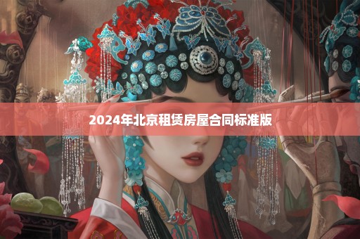 2024年北京租赁房屋合同标准版