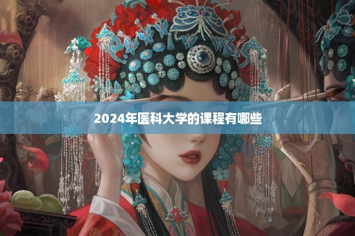 2024年医科大学的课程有哪些