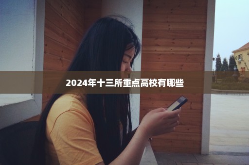 2024年十三所重点高校有哪些