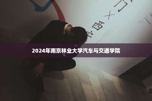 2024年南京林业大学汽车与交通学院